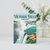 Teufelspool, Victoriafälle Simbabwe Postkarte (Stehend Vorderseite)