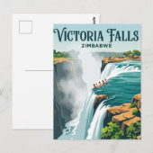 Teufelspool, Victoriafälle Simbabwe Postkarte (Vorne/Hinten)
