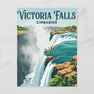 Teufelspool, Victoriafälle Simbabwe Postkarte
