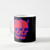 Teufelsschädel Gothic Alternative Punk-Ästhetik Du Kaffeetasse (Vorderseite Links)