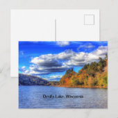 Teufelssee, landschaftliches Foto von Wisconsin Postkarte (Vorne/Hinten)