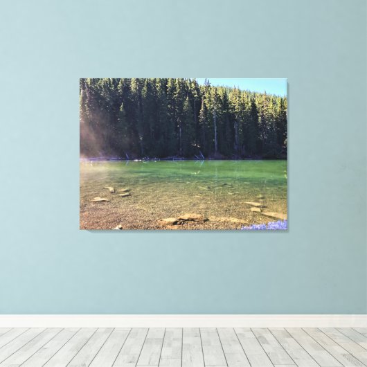 Teufelssee, OR Leinwanddruck (Insitu (Holzboden))