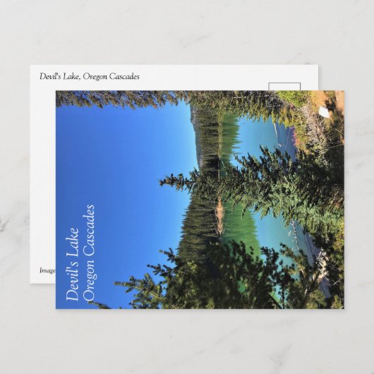 Teufelssee, Oregon Postkarte (Vorne/Hinten)