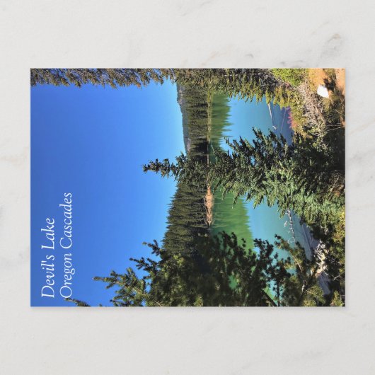 Teufelssee, Oregon Postkarte (Vorderseite)