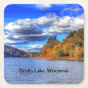 Teufelssee, Wisconsin Rechteckiger Pappuntersetzer