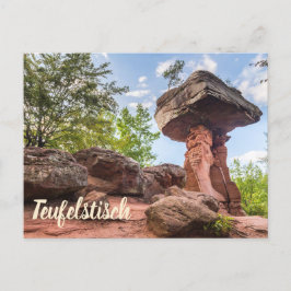 Teufelstisch Hinterweidenthal Pfalz Deutschland Ge Feiertagspostkarte