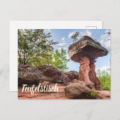 Teufelstisch Hinterweidenthal Pfalz Deutschland Ge Feiertagspostkarte (Vorne/Hinten)