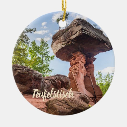 Teufelstisch Hinterweidenthal Pfalz Deutschland Ge Keramik Ornament (Vorne)