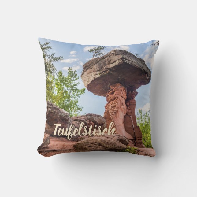 Teufelstisch Hinterweidenthal Pfalz Deutschland Ge Kissen (Vorderseite)