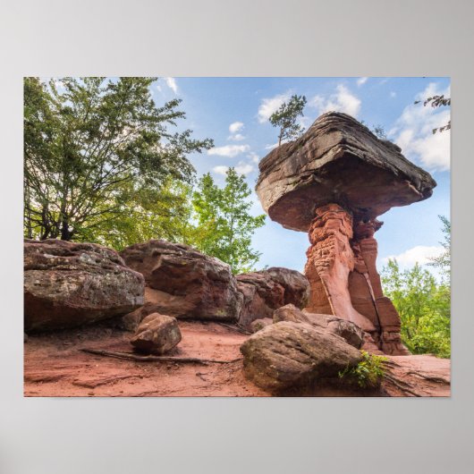 Teufelstisch Hinterweidenthal Pfalz Deutschland Ge Poster (Vorne)