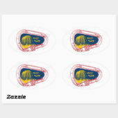 Teufelsturm Kletterer Carabiner Ovaler Aufkleber (Blatt)