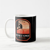 Teufelsturm Wyoming Felsenklettern Kaffeetasse (Links)