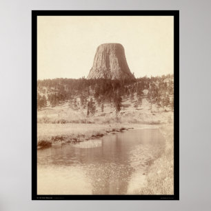 Teufelturm mit Wasser WY 1890 Poster