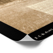 Teufelturm mit Zelt vor WY 1887 Poster (Ecke)