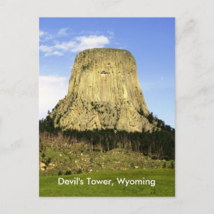 Teufelturm, Wyoming Postkarte