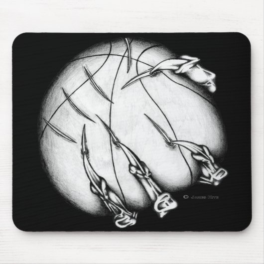 Teuflischer Basketball Mousepad (Vorne)
