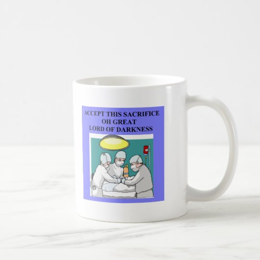 teuflischer Doktor-/Chirurgwitz Kaffeetasse (Rechts)