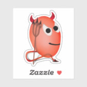 Teuflisches Teufelsei Aufkleber (Blatt)