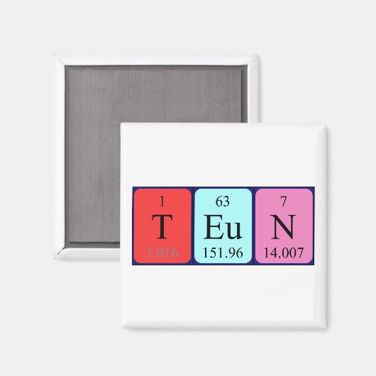 Teun-Periodenmagnet Magnet (Vorderseite/Rückseite)