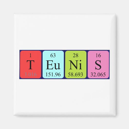 Teunis Periodenmagnet Magnet (Vorne)
