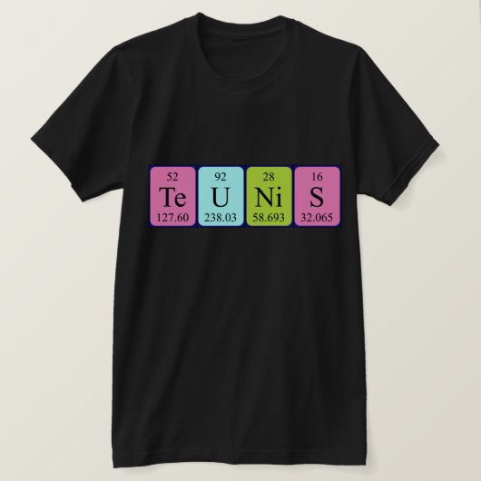 Teunis Periodenname Shirt (Design vorne)