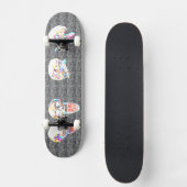 Teure Kreide Skateboard (Vorderseite)