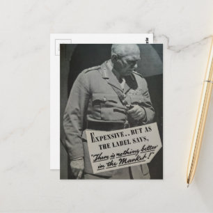 Teurer Mann Collage Postkarte
