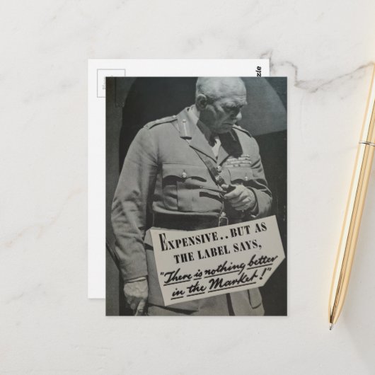Teurer Mann Collage Postkarte (Vorderseite/Rückseite Beispiel)