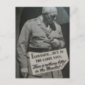 Teurer Mann Collage Postkarte (Vorderseite)