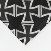 Teutonenkreuz Fleecedecke (Ecke)
