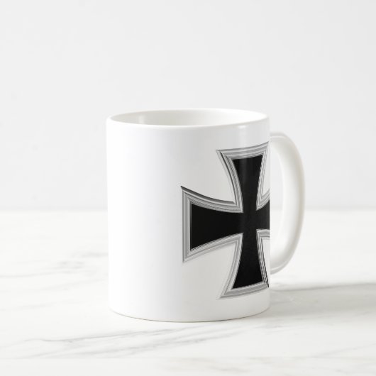 Teutonenkreuz Kaffeetasse (VorderseiteRechts)