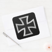 Teutonenkreuz Quadratischer Aufkleber (Umschlag)