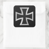 Teutonenkreuz Quadratischer Aufkleber (Tasche)