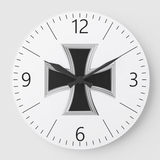 Teutonic cross große wanduhr (Vorderseite)