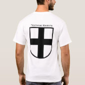 Teutonic Ritter-großes Schild-Shirt T-Shirt (Rückseite)