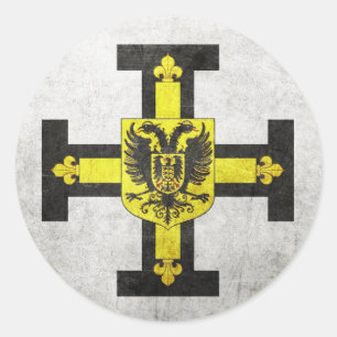Teutonic Ritter Runder Aufkleber