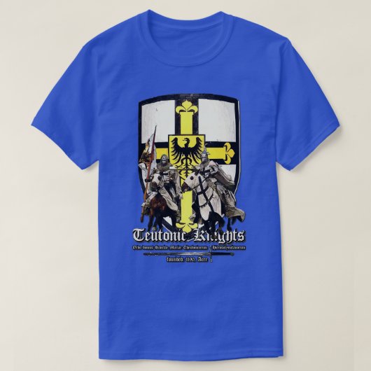 Teutonische Ritter Heilige Kreuzfahrer T-Shirt (Design vorne)