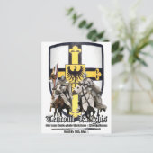 Teutonische Ritter Postkarte (Stehend Vorderseite)