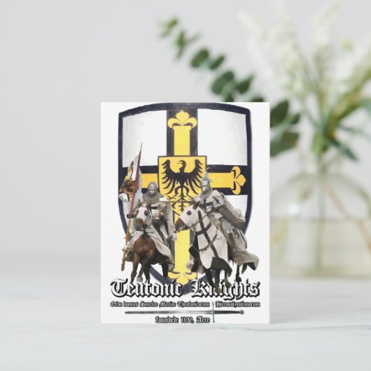 Teutonische Ritter Postkarte (Stehend Vorderseite)