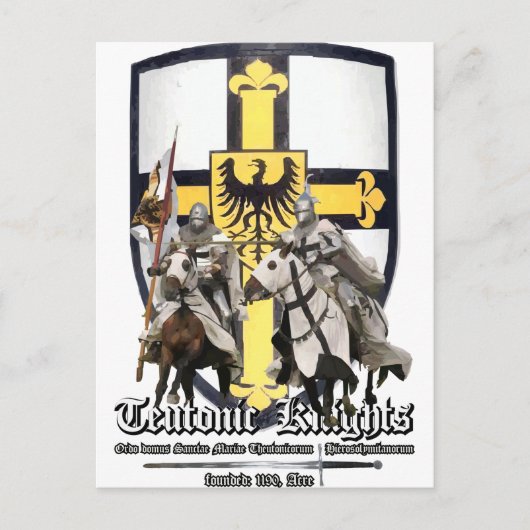 Teutonische Ritter Postkarte (Vorderseite)