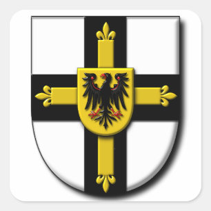 Teutonische Ritter Quadratischer Aufkleber