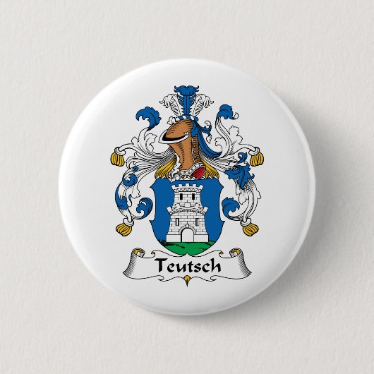 Teutsch Familienwappen Button (Vorderseite)