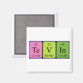 Tevin Periodenmagnet Magnet (Vorderseite/Rückseite)