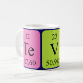 Tevin Periodenname Tasse (Vorderseite Links)