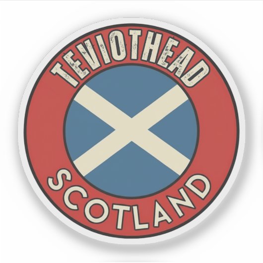Teviothead, Schottland Aufkleber (Vorderseite)