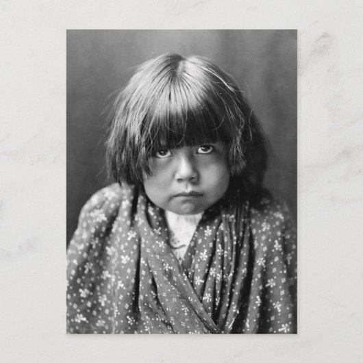 Tewa-Indianermädchen, 1905 Postkarte (Vorderseite)
