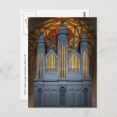 Tewkesbury Abteiorgan, BRITISCHE Postkarte (Vorne/Hinten)