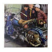 Tex-Motorrad Fliese (Vorderseite)