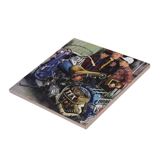 Tex-Motorrad Fliese (Seite)