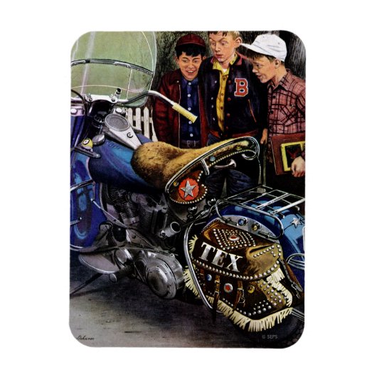 Tex Motorrad Magnet (Vertikal)